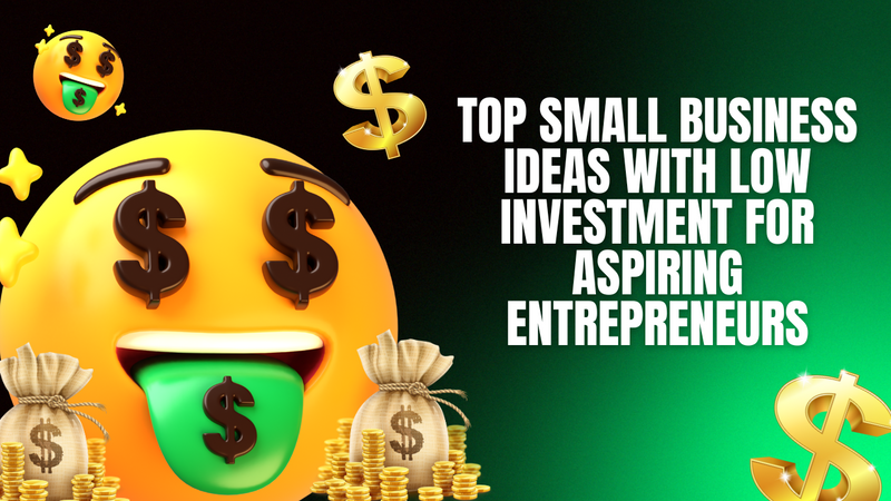 Top Small Business Ideas with Low Investment for Aspiring Entrepreneurs